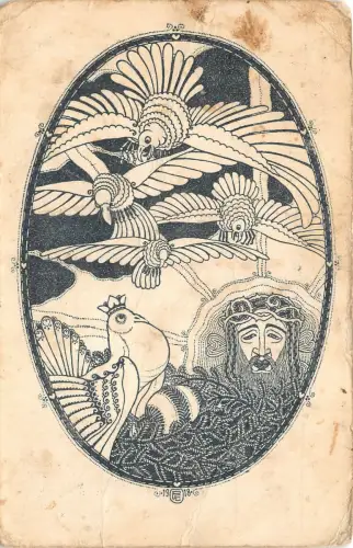 Lot172 Bekealom Ungarn Gemälde Postkarte Sozialgeschichte Dugonik