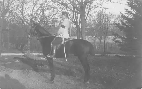 Lot121 Militär Soldat auf Pferd Echtfoto Polen Krieg WW1 Krakau Krakau
