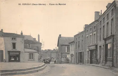 Lot189 Cerizay Marktplatz Frankreich Apotheke