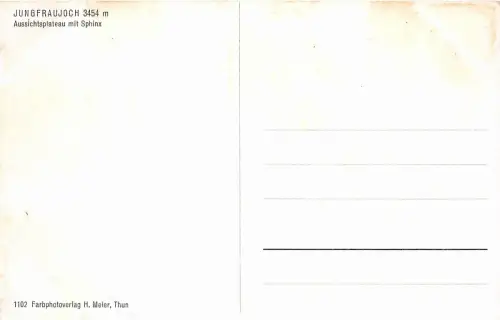 Lot 53 schweiz jungfraujoch ausischtsplateau mit sphinx