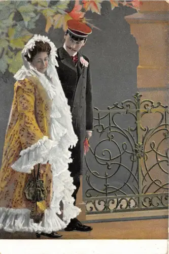 Lot 38 Militär Paar Glamour Liebhaber Offizier Flirt