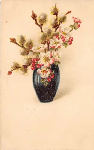 B2225 Fleurs Blumen Illustration Amag gebraucht 1924 Front/Back Scan