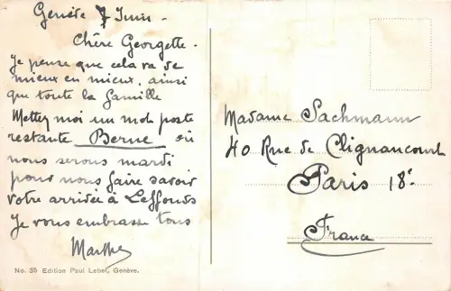 Lot 53 Schweiz Genf Genf bei Nacht