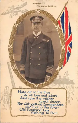 Lot159 Admiral Sir John Jellicoe Military UK Embossed WW1 British Army RAF