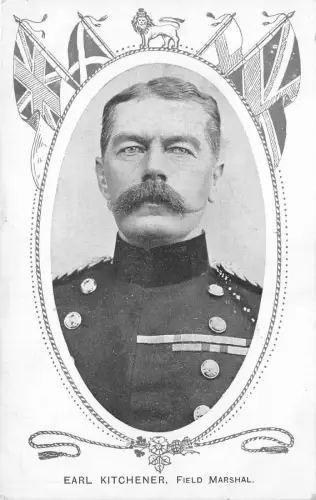 Lot160 Earl Kitchener Field Marshal Military WW1 British Army Military Patriotic