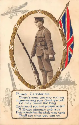 Lot160 UK Military Patriotic Soldat Embossed Plane RAF Aviation