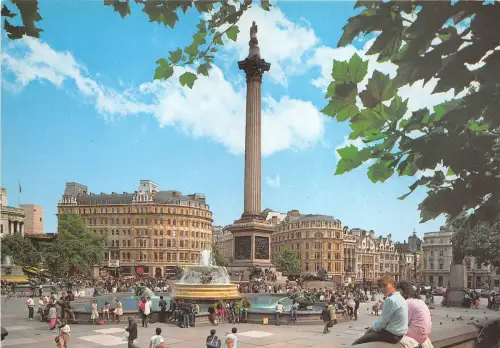 B87474 trafalgar square london uk