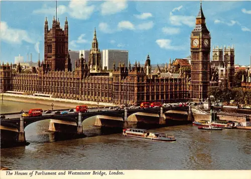 B87703 the house of parliament and westminster bridge london uk