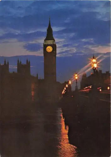 BT18516 big ben at night london uk
