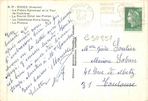 B50851 Rodez Multi Vues Frankreich