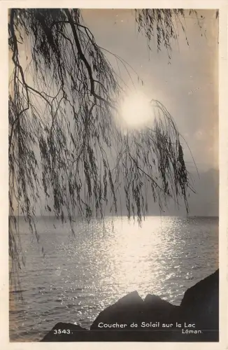 Lot 78 Sonnenuntergang über dem See Leman Echtfoto Schweiz