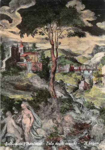 Lot 91 sabbioneta mantua Spiegelsaal Badezimmer Italien Postkarte Gemälde Foto