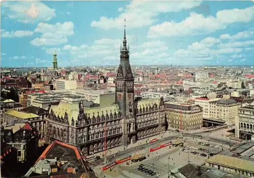 B75985 hamburg rathaus germany