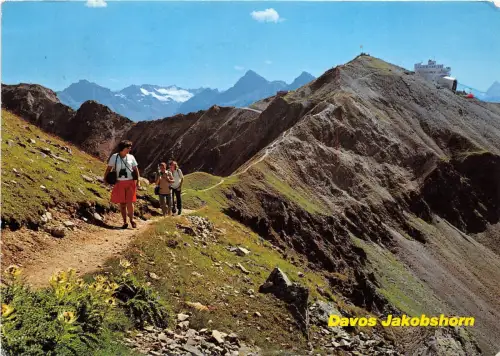 BG18033 davos jakobshorn wanderung gegen bramabuel switzerland