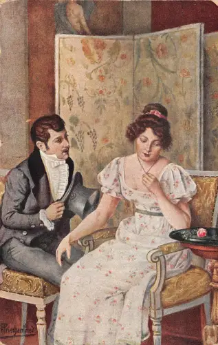 B2377 artist signed deutsche kunst no 575 front/back scan