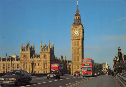 B87683 london westminster bridge and houses of parliament uk