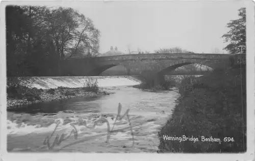 br109765 wenning bridge bentham real photo uk