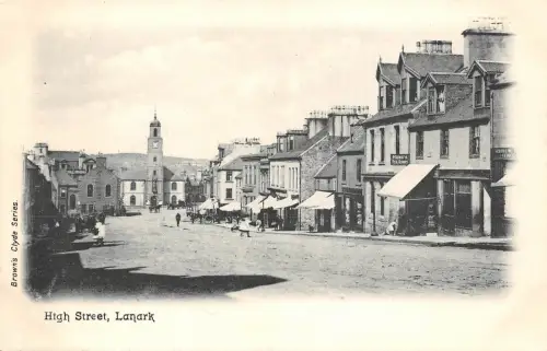 BR64674 High Street Lanark Schottland