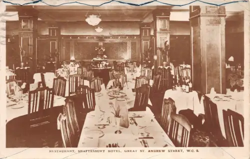 BR65807 restaurant shaftesbury hotel andrew street london uk