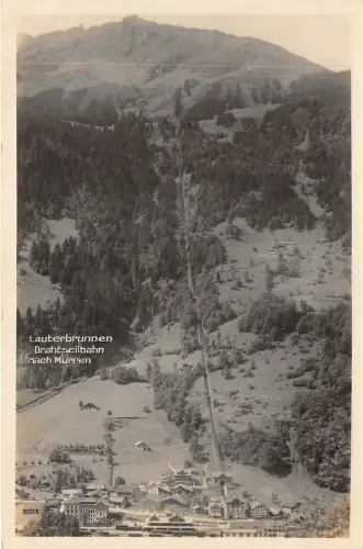 Lot 78 Lauterbrunnental Schweiz Echtfoto Drachseilbahn nach Murren