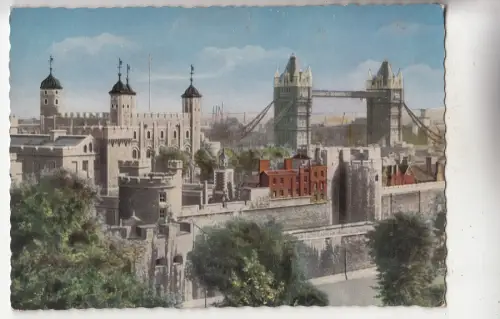BF29668 Tower and Tower Bridge London UK Front/Back Bild
