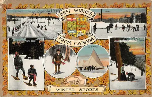 br105517 Wintersport Liebe Grüße aus Kanada Montreal
