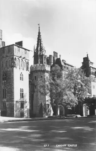 uk39702 cardiff castle wales real photo uk lot 23 uk