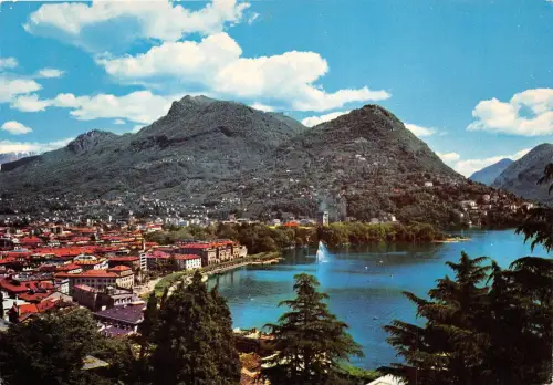 B31786 Lugano Il Lungolago ed il monte Bre switzerland