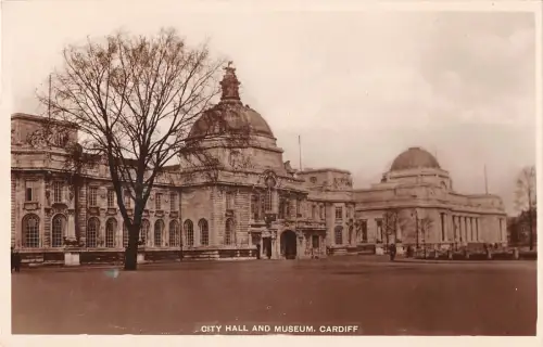 uk39568 city hall and museum cardiff wales real photo uk lot 22 uk