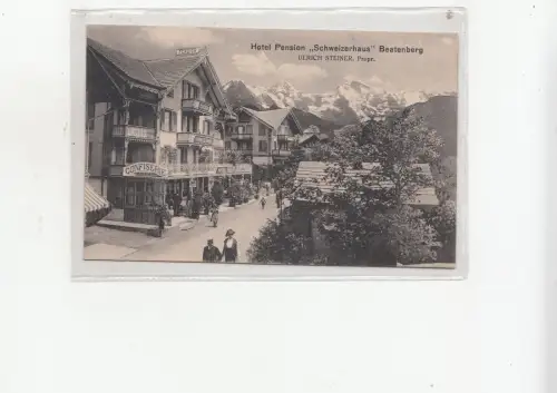 B82095 Hotel Pension Schwweizerhaus Beatenberg Schweiz Vorder Rückseite Bild