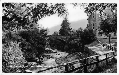 uk38614 clunie bridge fife arms hotel braemar scotland real photo uk lot 18 uk