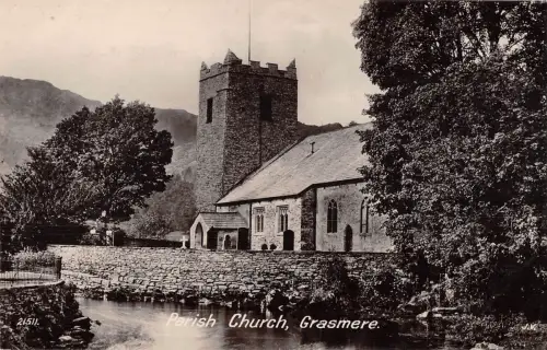 uk38829 Pfarrkirche Grasmere Echtfoto UK Lot 19 UK