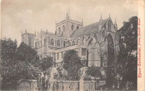 uk38954 ripon cathedral from se real photo uk lot 19 uk