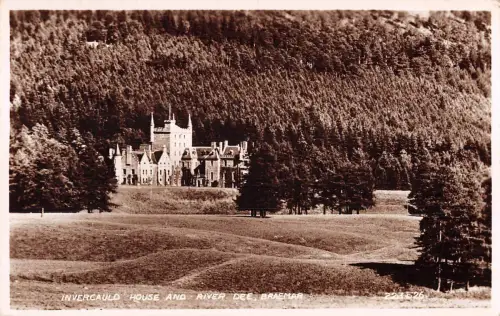 uk38616 invercauld house and river dee braemar scotland real photo uk lot 18 uk