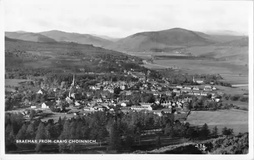 uk38612 braemar from Creag Choinnich scotland real photo uk lot 18 uk