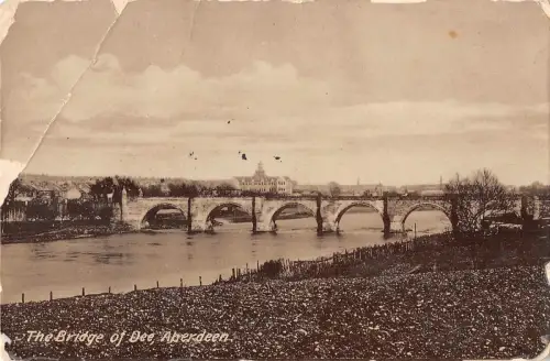 uk38611 bridge of dee aberdeen scotland real photo uk lot 18 uk