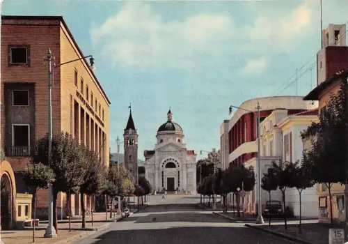 B75539 Predappio viale g matteotti e chiesa di s antonio italy