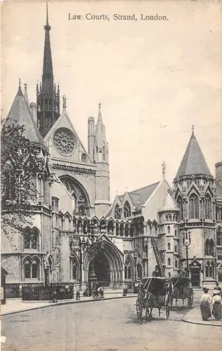 BR60813 Law Courts Strand Chariot London UK