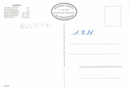 BG28247 Rheinfall Schweiz