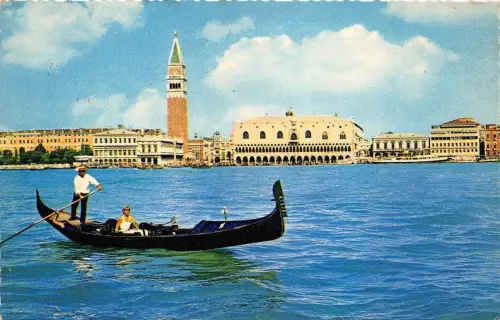 BG17692 Gondel Venezia Panorama Italien