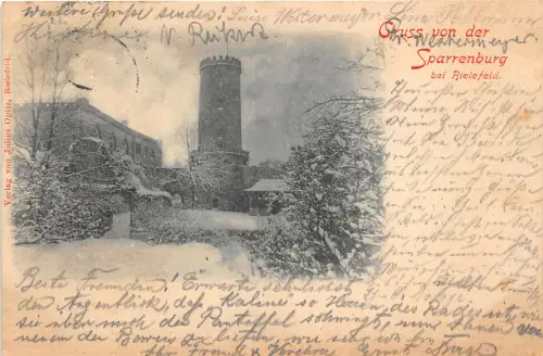 Lot212 Deutschland Grüße aus der Sparrenburg bei Rieselfeld Litho