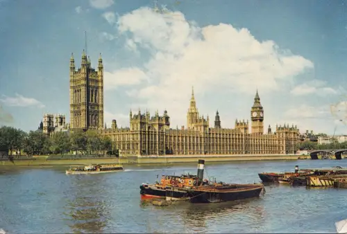 BF29645 london the house of parliament UK front/back image