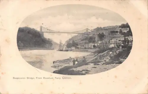 BR74973 Hängebrücke von Rownham Ferry Clifton UK