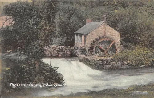 BR98612 the comb mill ashford derbyshire water mill uk
