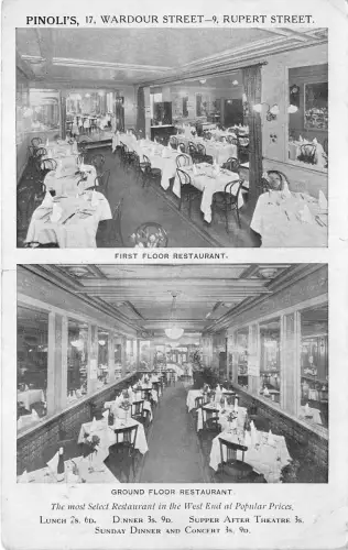 B76450 London UK Pinoli Restaurant Wardour Street Rupert