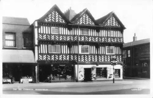 BR81903 the six chimneys wakefield real photo bike shop front shot uk