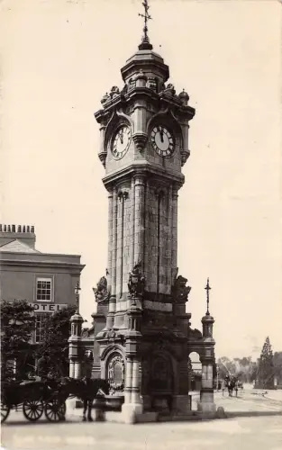 br107727 exeter clock chariot real photo uk