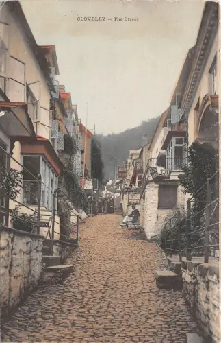 BR65787 clovelly the street uk