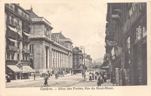 B92145 geneva switzerland hotel des postes rue du mont blanc