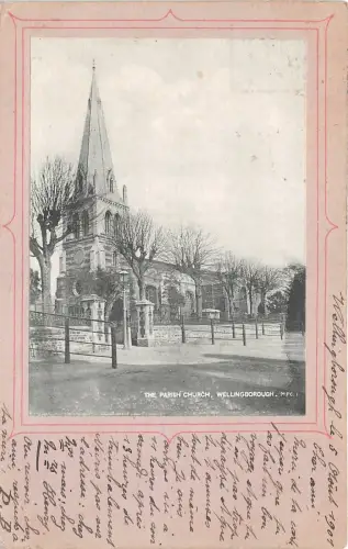 br109362 Pfarrkirche Wellingborough Echtfoto UK